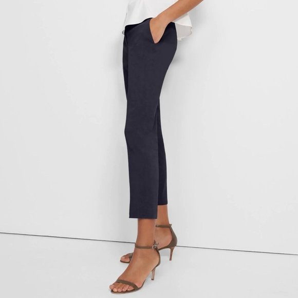 Theory Pants - NEW Theory Textured Cropped Ankle Dress Pants in Navy Blue Size 10